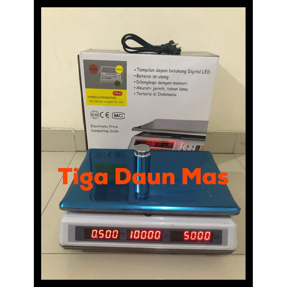 Timbangan Laundry / Timbangan Sembako / Timbangan Digital Barang 30 Kg Original Kode 772