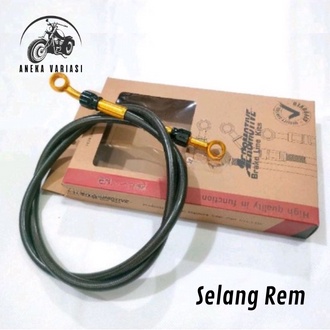 Selang rem depan carbon karbon 95 CM model swits Universal