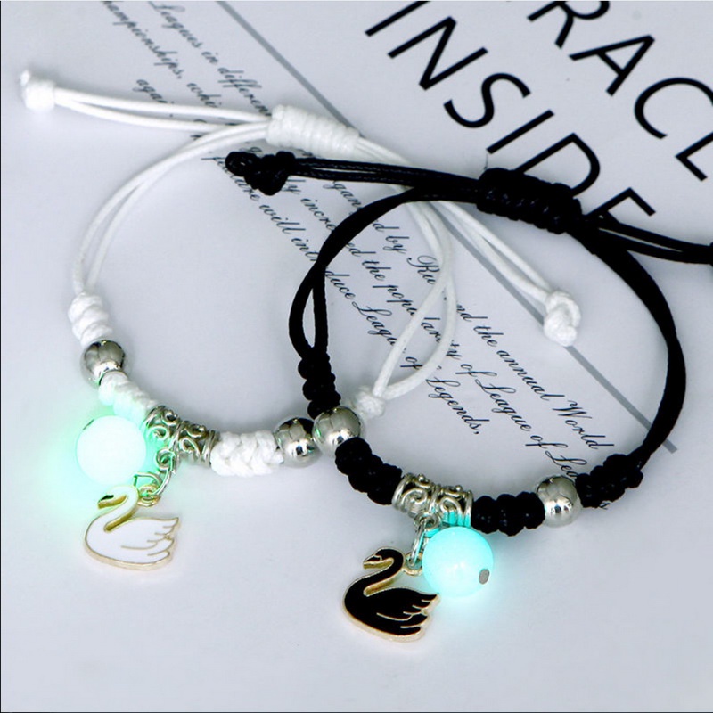 2pcs Gelang Luminous Adjustable Untuk Pria Dan Wanita