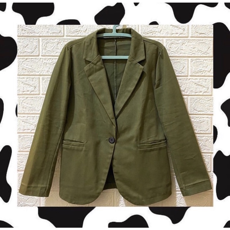blazer hijau