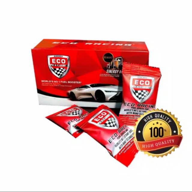 Eco Racing Mobil Bensin 1 BOX ISI 10 SACHET 100% ORIGINAL