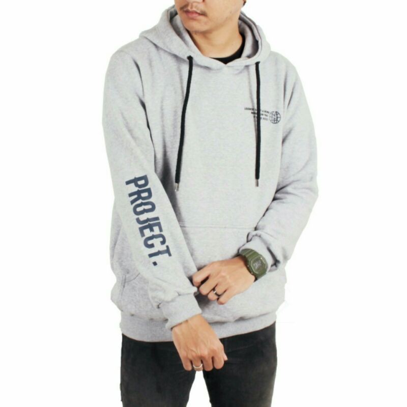 Sweater Hoodie Noise Project Jaket Pria Unisex