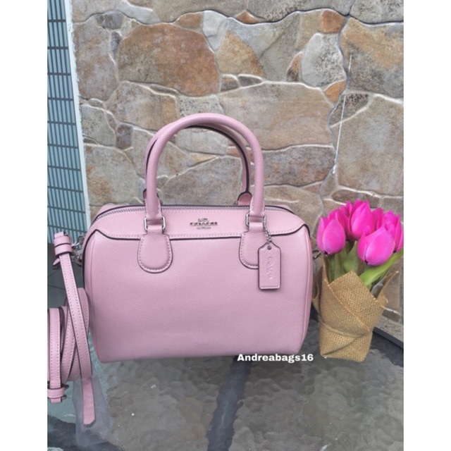 Tas coach mini bennet carnation pink original bag