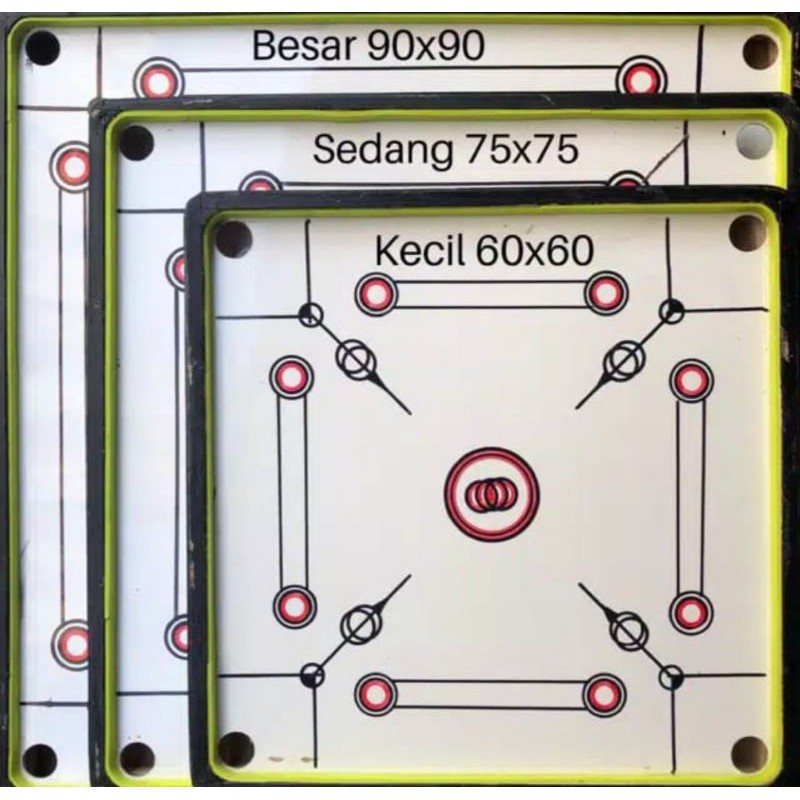 Meja Karambol Bahan Kayu Kecil 60x60 Lokal