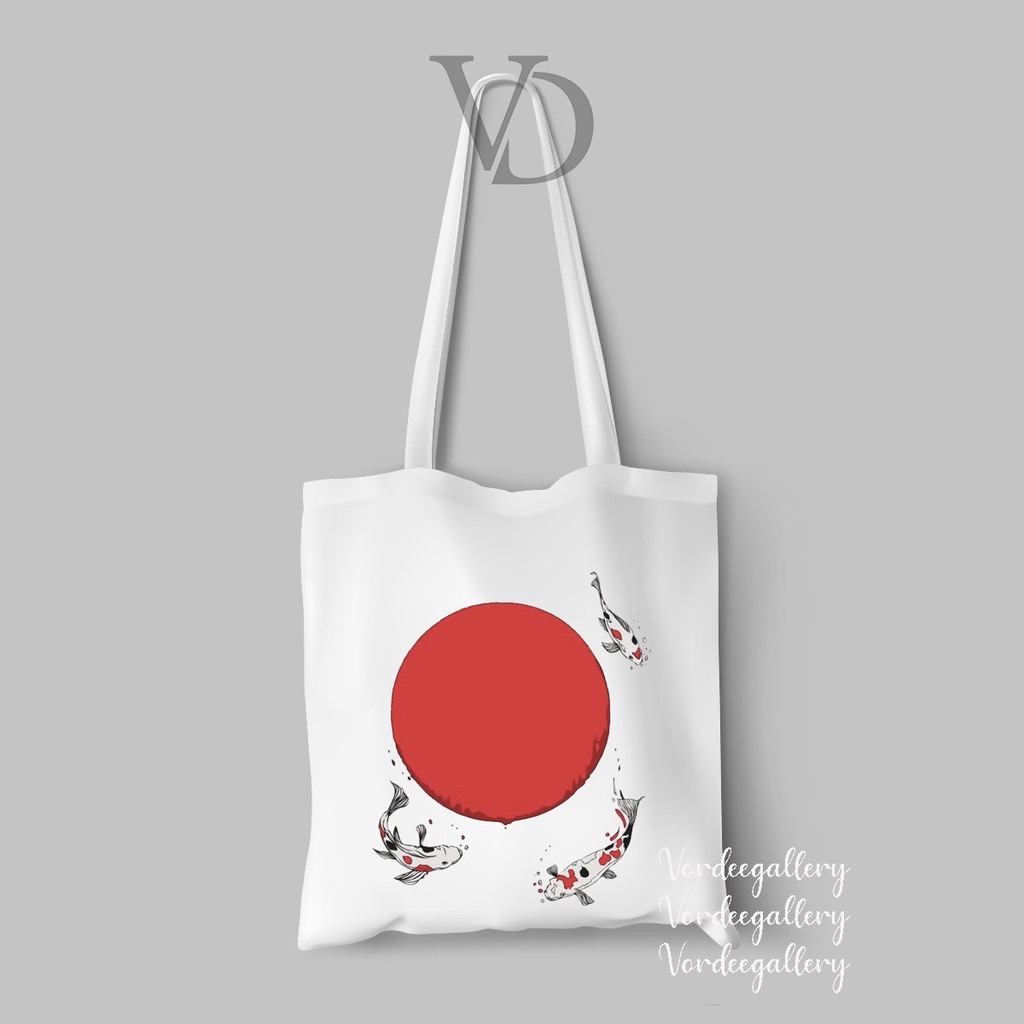 tote bag abstract art jepang / tas japan series / tas belanja aesthetic