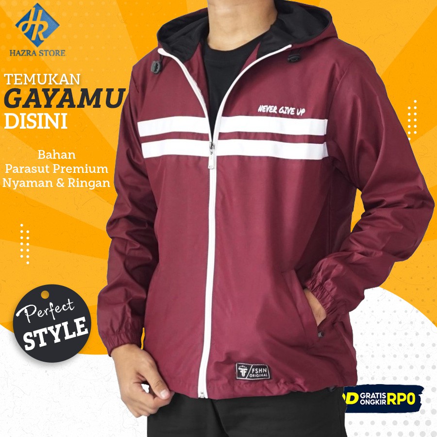 jaket windbreaker murah