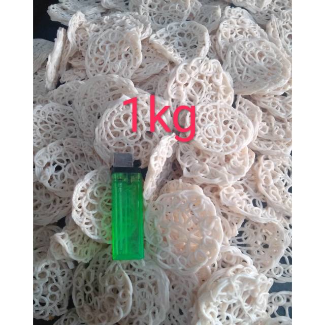 

Kerupuk mawar putih 1kg