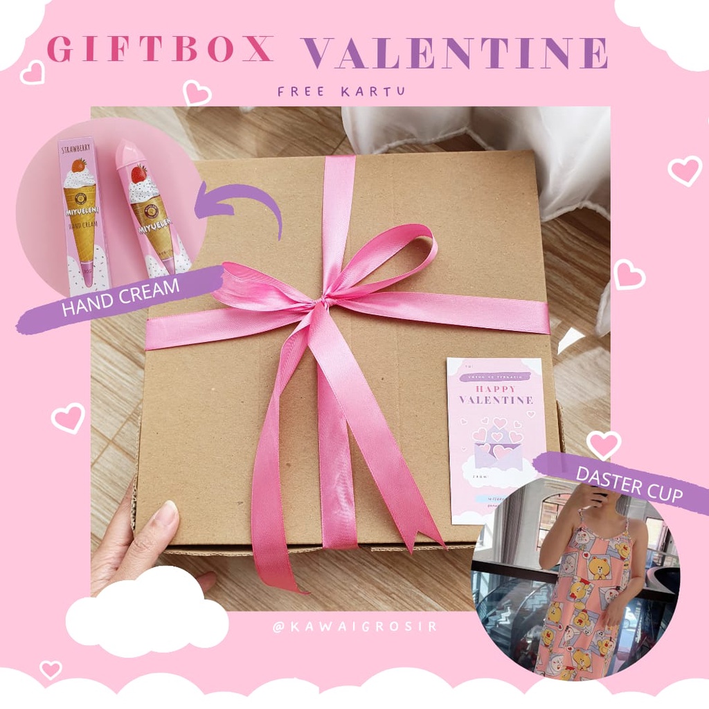 GIFTBOX VALENTINE HAMPERS VALENTINE FREE KARTU