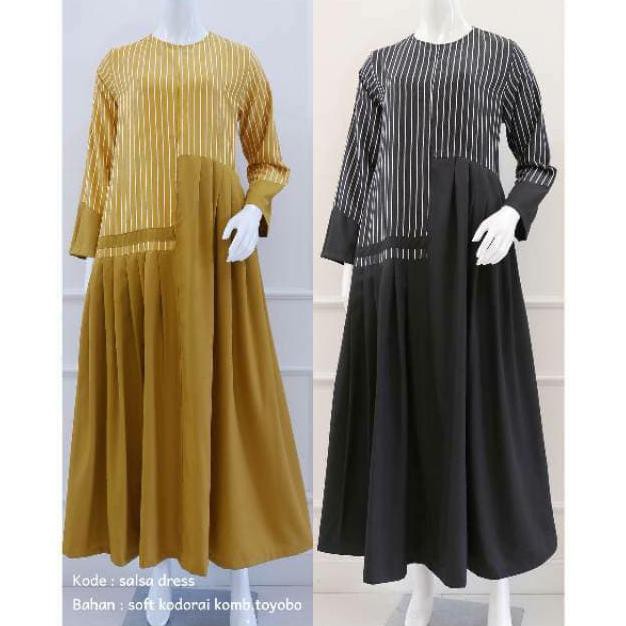 Baju Gamis Wanita - Dress Salur DSK Q103