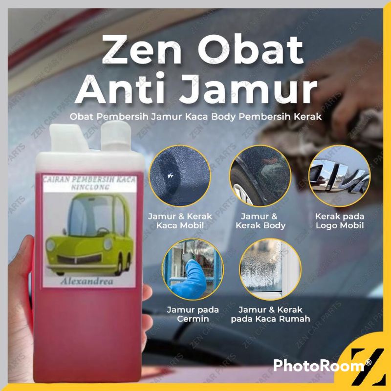 Obat jamur isi 1000ml Pembersih Jamur Kaca Mobil 1 Liter / Obat Jamur Kaca Mobil