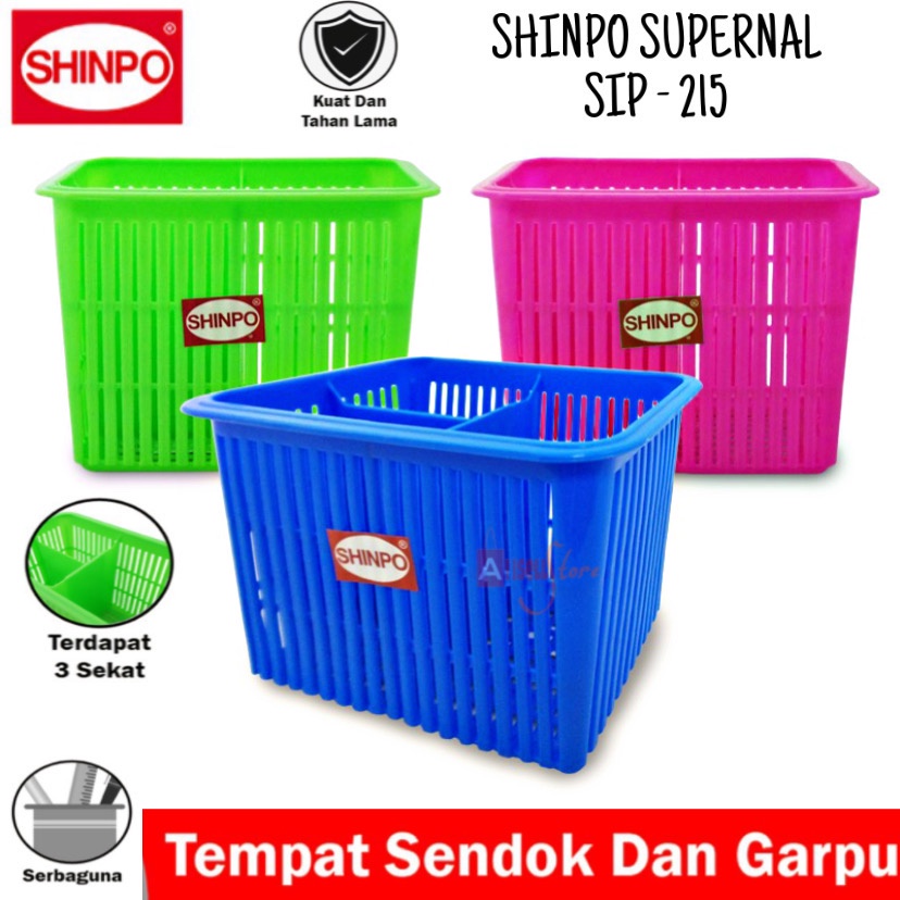 ( BISA COD ) PROMO SHINPO SIP 215 SUPERNAL / TEMPAT SENDOK PLASTIK 3 SEKAT / TEMPAT SENDOK SUPERNAL CUTLERY HOLDER / TEMPAT SENDOK PLASTIK / TEMPAT SENDOK SERBAGUNA