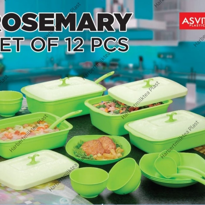 Saji Prasmanan - Wadah Siap Saji/Basi Prasmanan Rosemary Set 12 Asvita