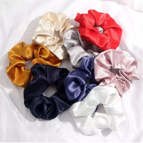 Ikat Rambut Scrunchie Mini Polos Gaya Korea/ Scrunchie / Cemol / cepol rambut/Scrunchie jumbo