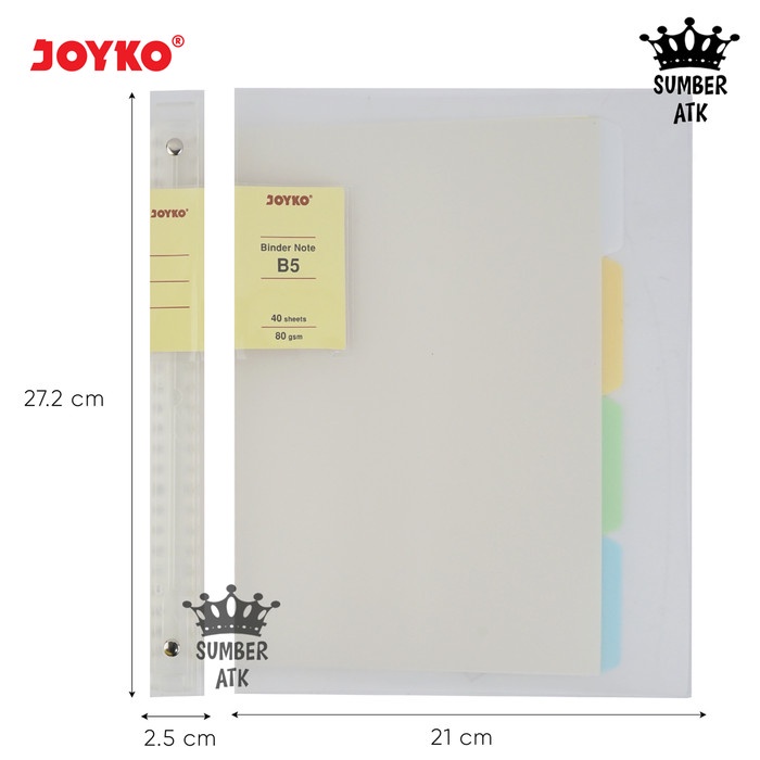 

Mudah Binder Note Cover Transparan Buku Tulis Joyko A5 Dan B5 Terlaris