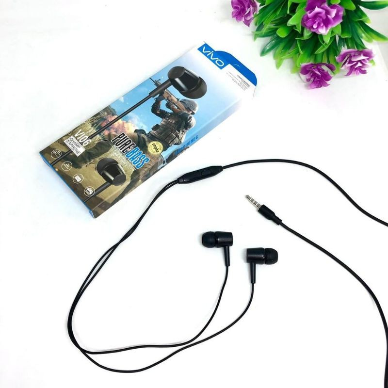 Headset ViVO 03 Earphone Handsfree ViVO Vi03 PURE BASS