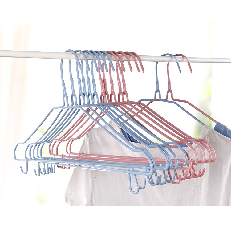 GANTUNGAN BAJU / HANGER KAWAT LAPIS PLASTIK