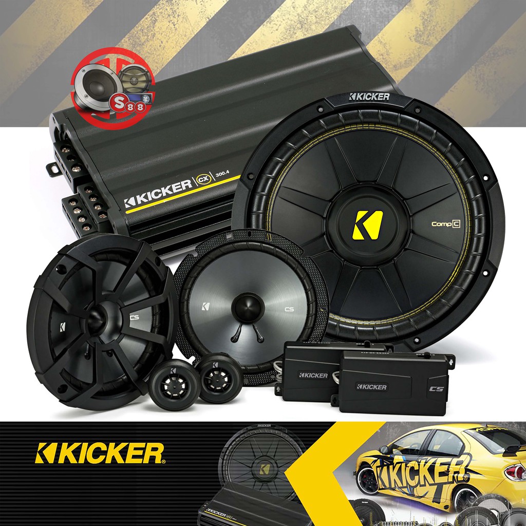 Paket Audio Mobil Kicker Fullset