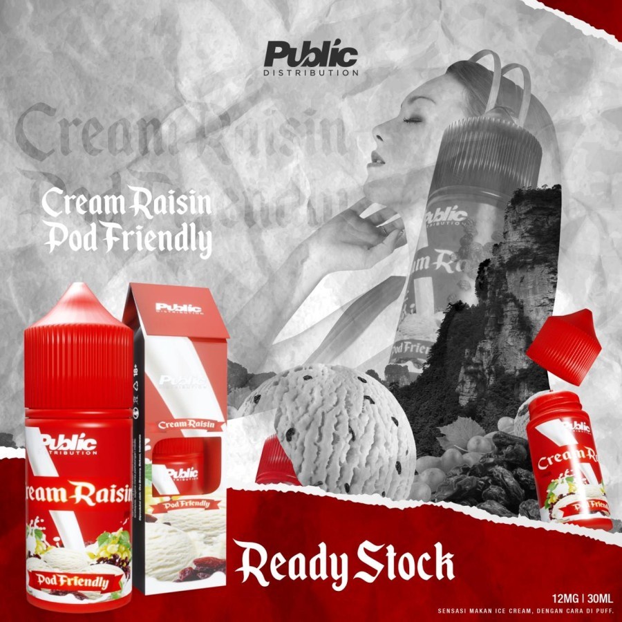 Liquid CREAM RAISIN V1 PODS FRIENDLY By PUBLIC DISTRIBUTION