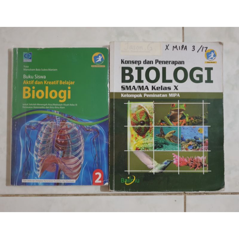 buku BIOLOGI SMA kelas 10 BAILMU, kelas 11 GRAFINDO