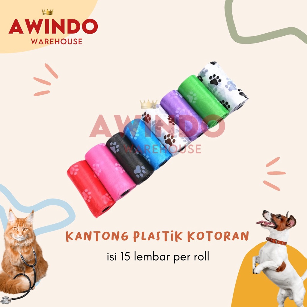 KANTONG PLASTIK KOTORAN KUCING ANJING - Kantong Plastik Sampah Hewan