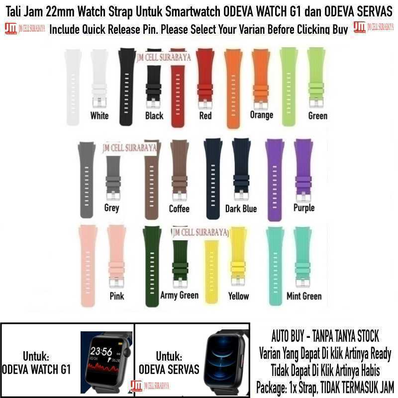 M46 Tali Jam 22mm Watch Strap Odeva Watch G1 / Servas - Vertical Rubber Silikon