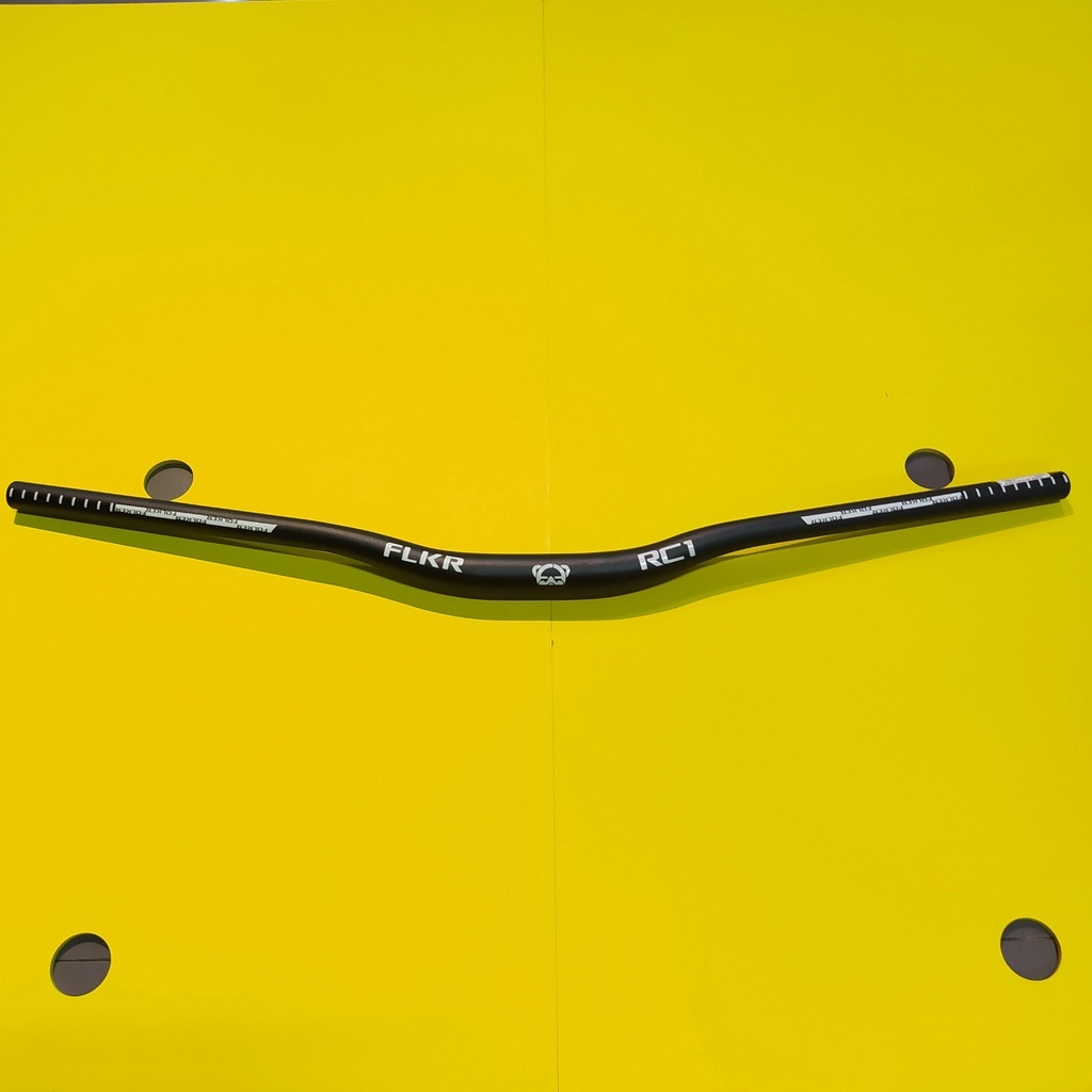 Handlebar Stang Sepeda MTB Folker FLKR RC1 Rise Black White