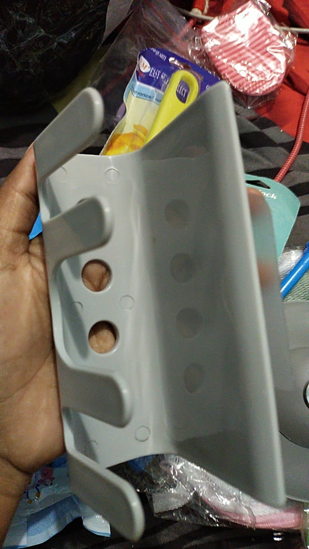 Gantungan Hook Tempel Dinding Multifungsi Rak Spons Cuci Piring Rak Alat Dapur Serbaguna