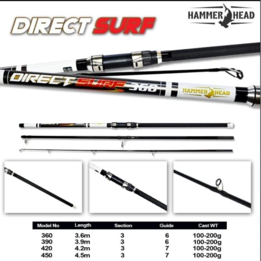 Joran Pasiran Hammer Head Direct Surf 420 450 Samung 3 Murah Terbaik