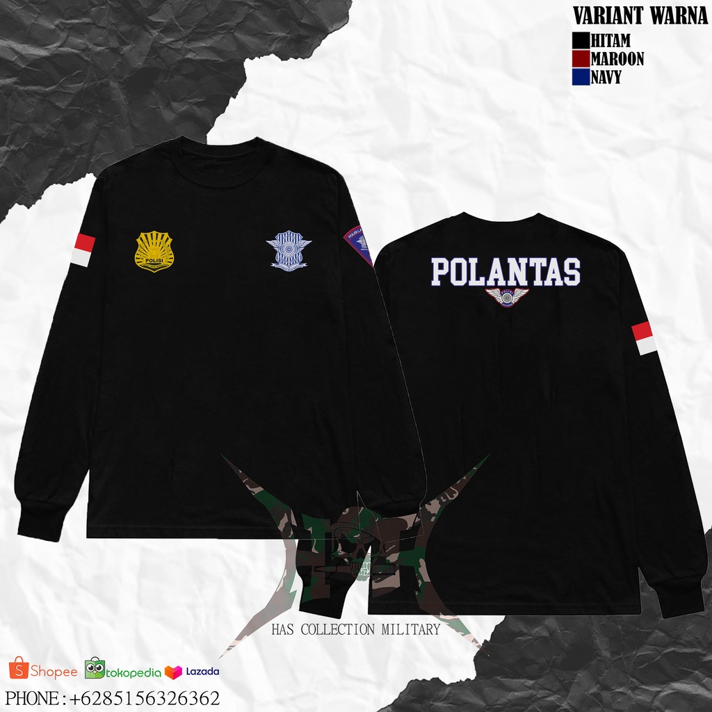 kaos polantas/polisi lalu lintas long sleeve