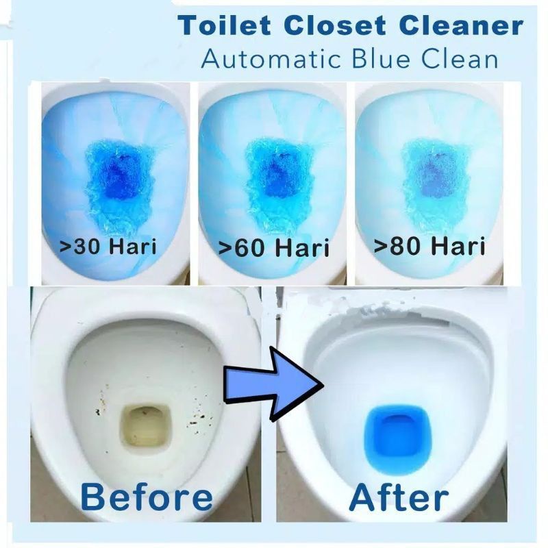 {HJ_888}Penyegar Toilet Automatic Closet Cleaner Blue Clean Pembersih WC