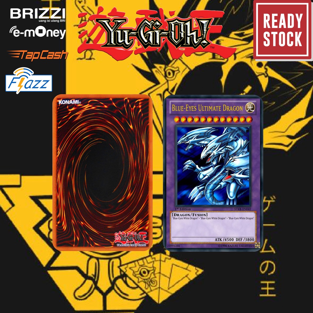 Emoney mandiri flazz bca gen 2 brizzi tap cash custom YU GI OH Card kartu e toll free edit 1 sisi atau 2 sisi cocok untuk komunitas dan souvenir