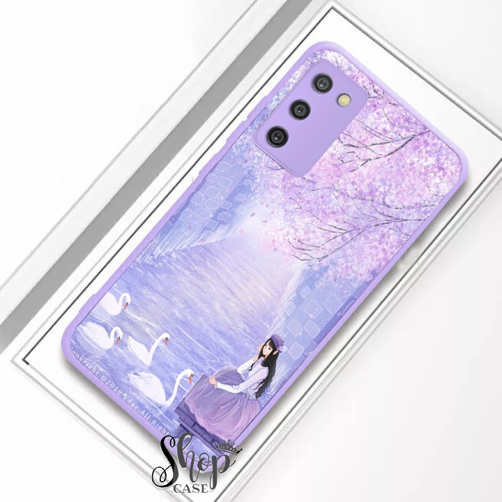 (SW) Softcase Kaca Ungu/Lilack Samsung A02S A03S A02 A12 A22 (4G) A32 (4G) A32 (5G) A72 | casing Sam