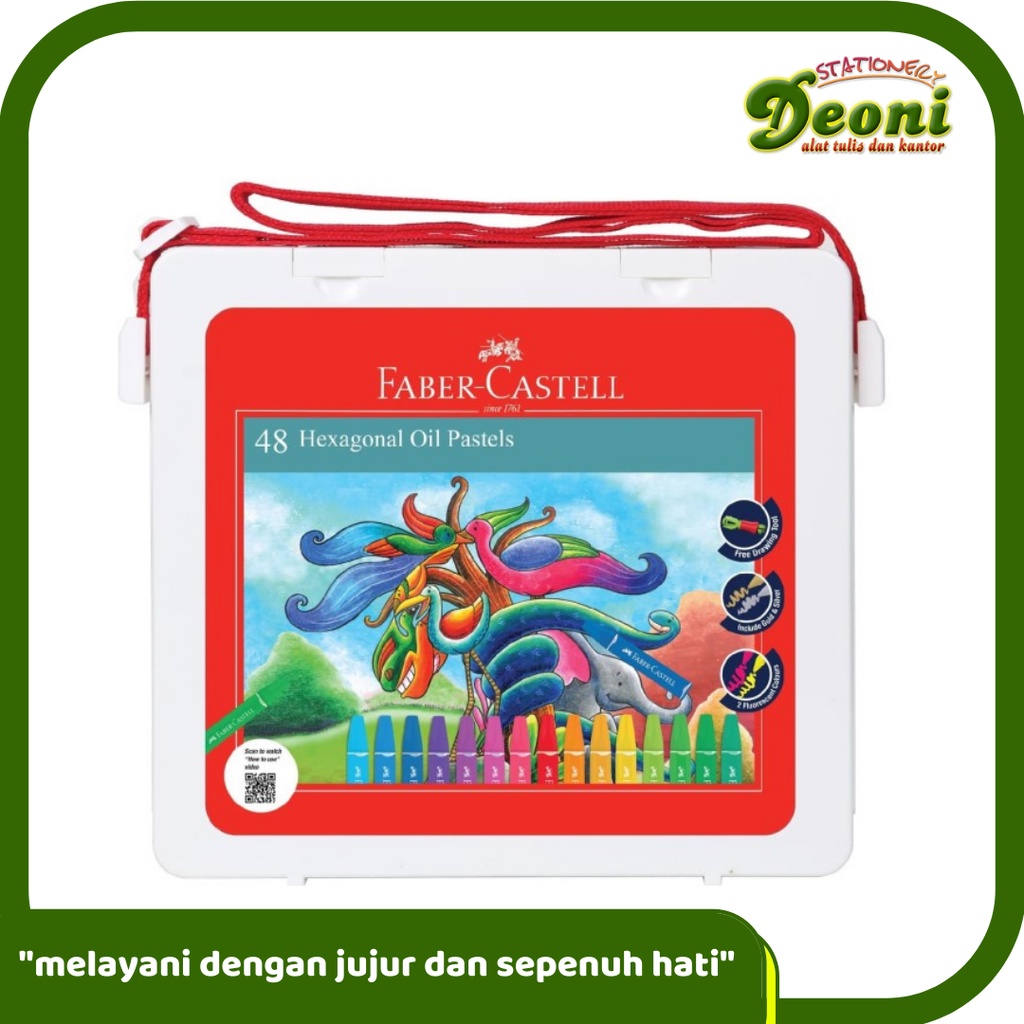 

FABER-CASTELL 48 Hexagonal Oil Pastel