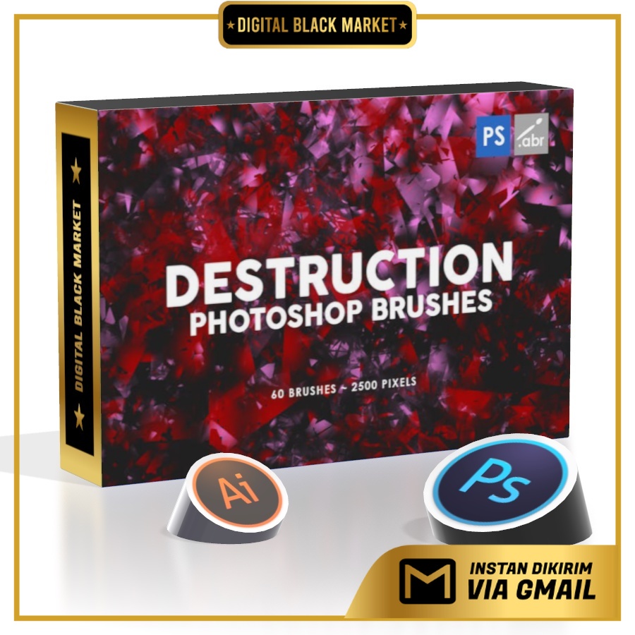 60 Destruction - Photoshop Stamp Brushes