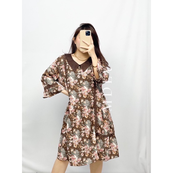 MDLV ~ 1999# Carolien Floral Mini Dress Import