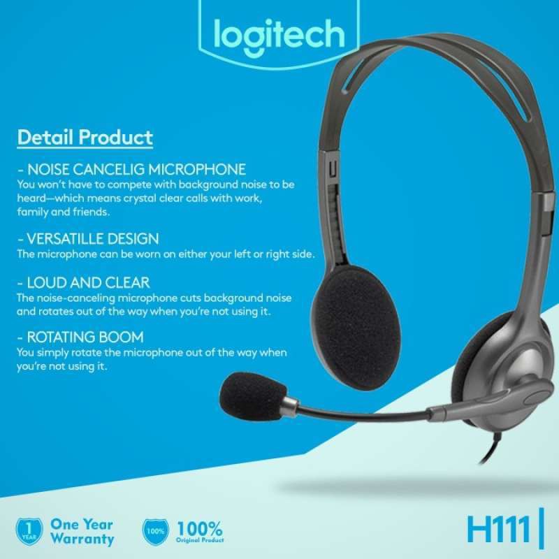 Logitech H111 Headset Stereo Original