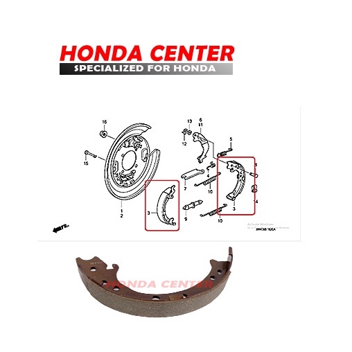 kampas rem tangan hand brake crv re rm gen3 gen4 odyssey rb1 rb2 rb3 rc 2004 2005 2006 2007 2008 2009 2010 2011 2012 2013 2014 2015 2016 2017 2018 2019 2020