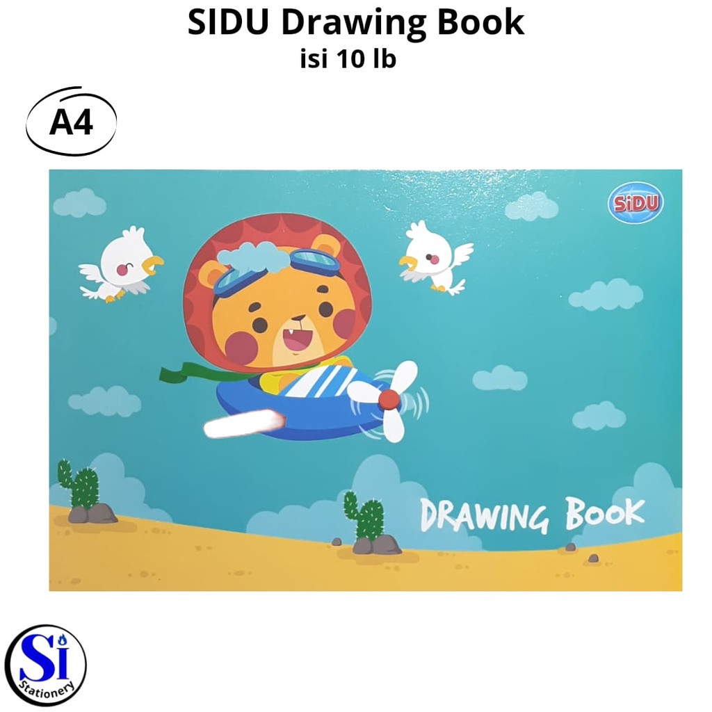 

Buku Gambar Sidu A4 /Sinar Dunia Drawing Book A4 per 1 pcs Isi 10 Lb