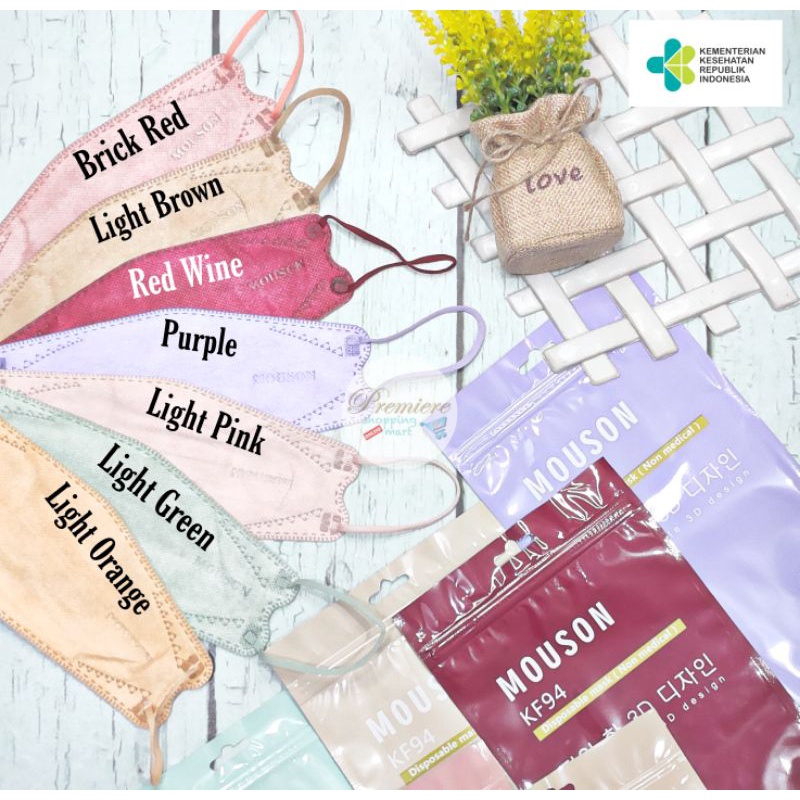 Masker KF94 | Masker MOUSON | Masker KF94 Mouson - 4 Ply - PSM