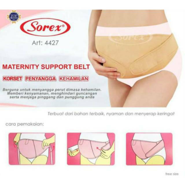 SOREX Korset Penyangga Kehamilan Korset Hamil 4427 Stagen Wanita Ibu Hamil Sorex Maternity Corset Support Belt 4427 - Sabuk Hamil - Hitam SABUK HAMIL MATERNITY BELT SABUK HAMIL MURAH KORSET HAMIL SABUK HAMIL BELT HAMIL GURITA HAMIL SOREX