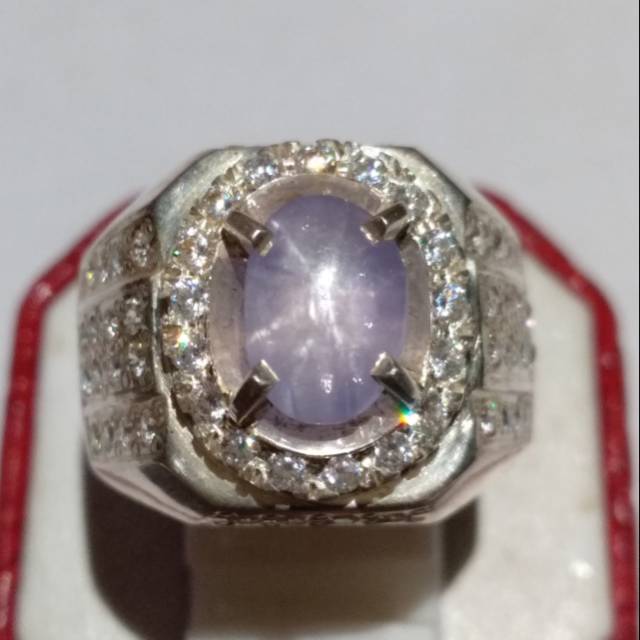 Cincin Batu Permata Star Saphire Ceylon Srilanka