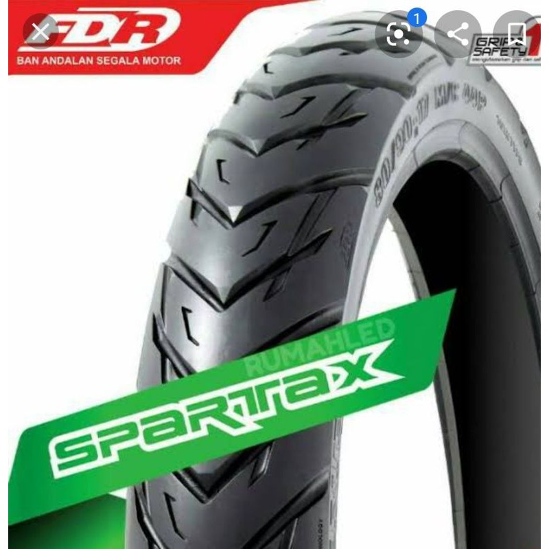 Paket ban tubles matic fdr spartax ring 14 series ( 70/90+80/90 - 80/90+90/90.14 dapat 2 ban  free pentil