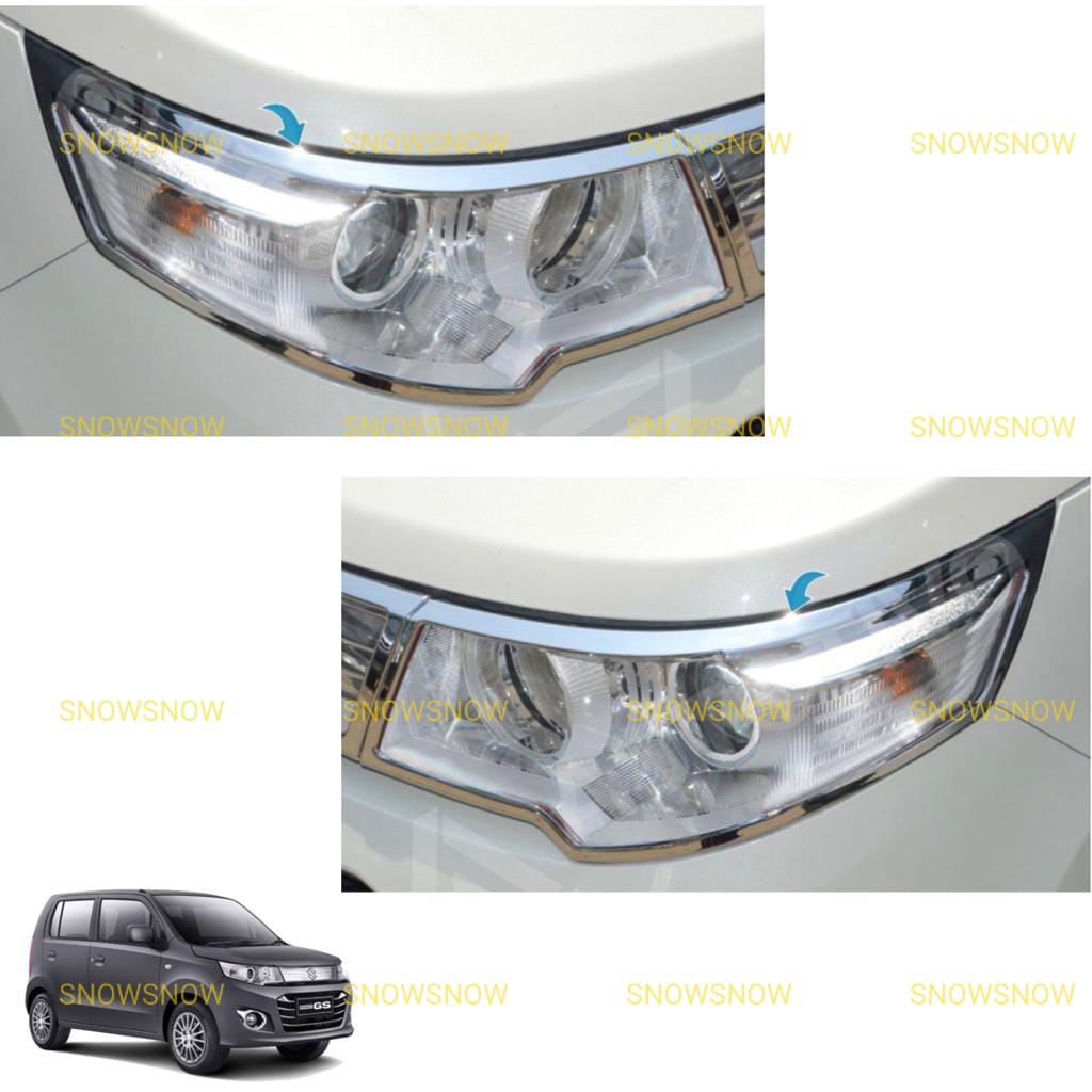 Garnish Lampu Depan Suzuki Wagon GS Karimun Chrome