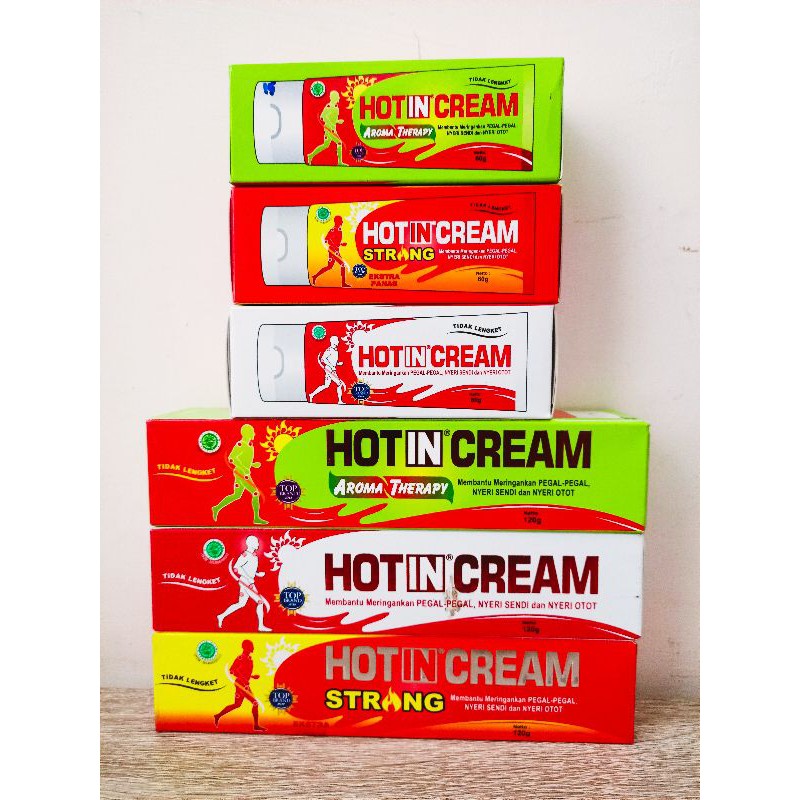 HOT IN CREAM TUBE HOTIN ORIGINAL, AROMATHERAPY, STRONG - UNTUK PEGAL NYERI SENDI DAN NYERI OTOT