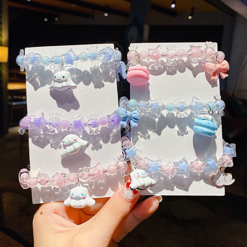Gelang Rantai Charms Kartun Sanrio Cinnamoroll Untuk Hadiah Anak Perempuan