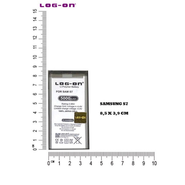 BATERAI SAMSUNG S7 - G930 LOG ON ORIGINAL DOUBLE POWER BATTERY