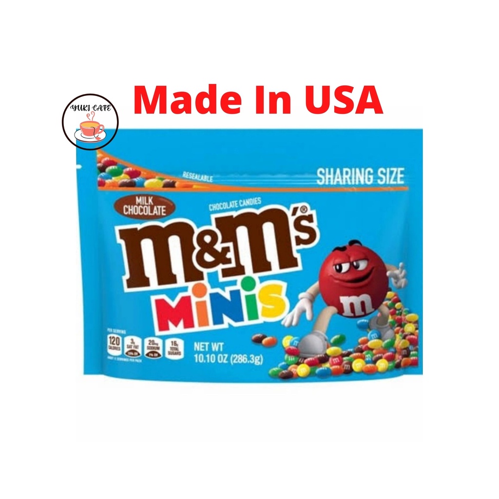 

COKELAT - M&M MINIS IMPOR USA - MILK CHOCOLATE SHARING SIZE