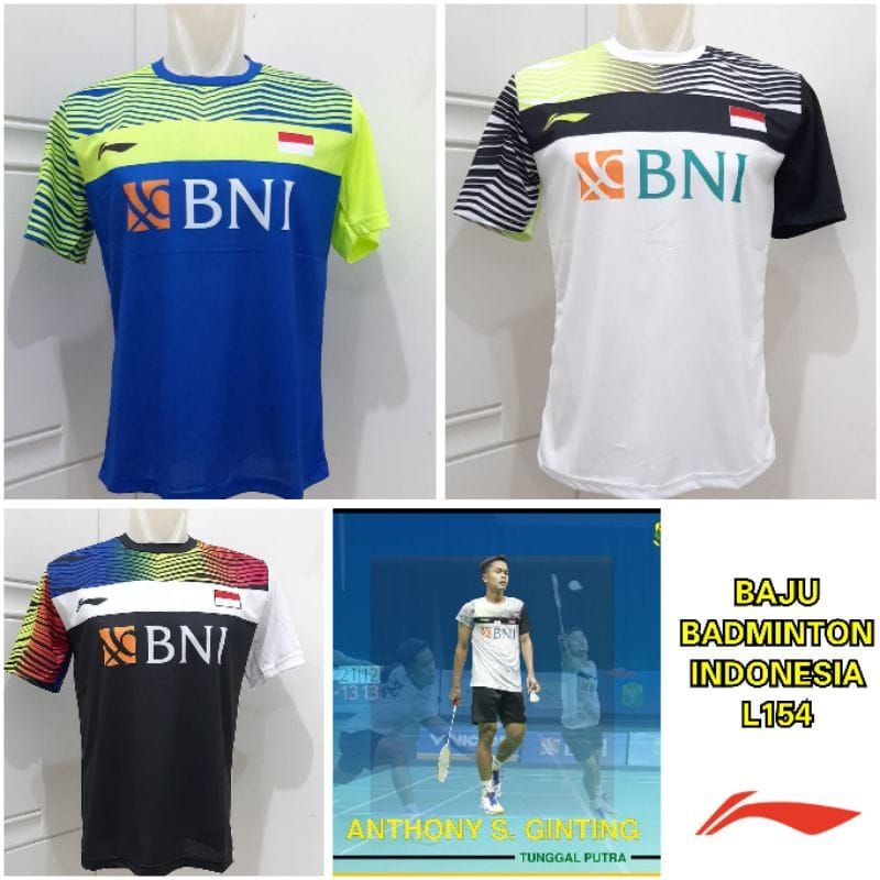 baju badminton dewasa atasan badminton L154 BNI