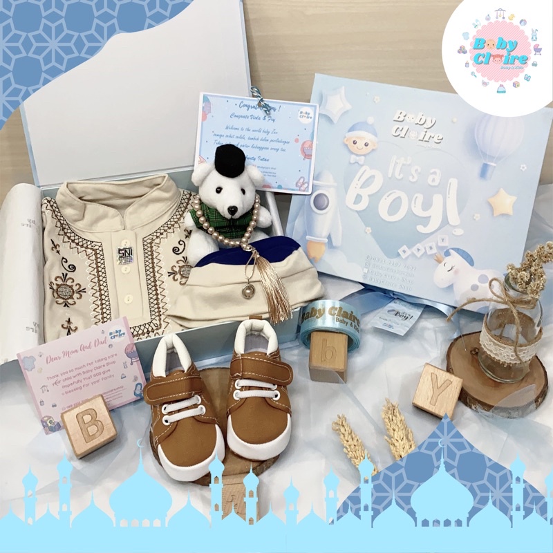 Hampers baby boy baju baju koko, gamis & hijab baby girl, kado lahiran bayi,hampers baby boy,hampers baby girl,kado aqiqah,parcel bayi, hampers lebaran, ulang tahun anak-coklat sepatu