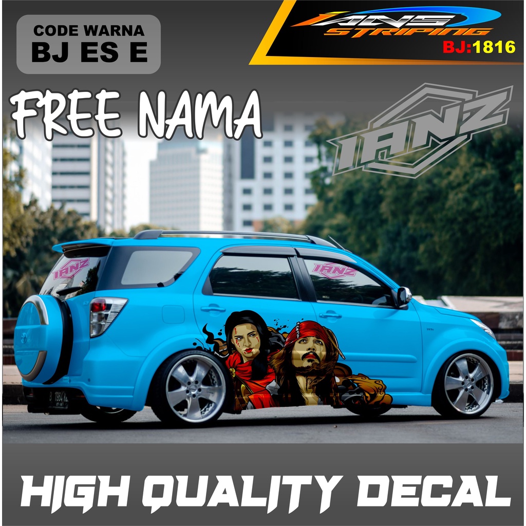 STIKER DECAL MOBIL TERIOS / STIKER MOBIL GRAND LIVINA / VARIASI STIKER MOBIL AVANZA / STIKER MOBIL XENIA / STIKER MOBIL